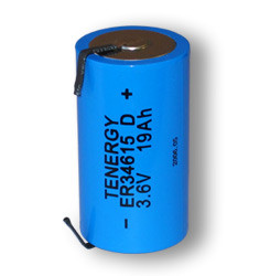 Primary High Energy Lithium Thionyl chloride Battery: D Size 3.6V 19 Ah (ER34615, SAFT LSH20 ) (non Rechargeable) (DGR)