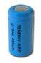 Tenergy 2/3 AA NiCD battery featuring a 450mAh capacity designed for building custom rechargeable hobbyist power packs.