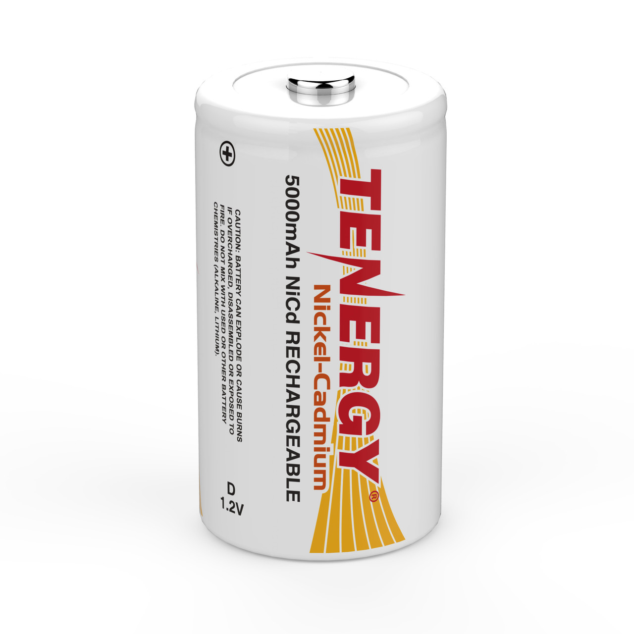 Tenergy D 5000mAh NiCd Button Top Rechargeable Battery