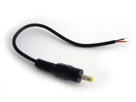 Tenergy 4mm DC Power Plug Male Connector with Bare Leads - Tenergy