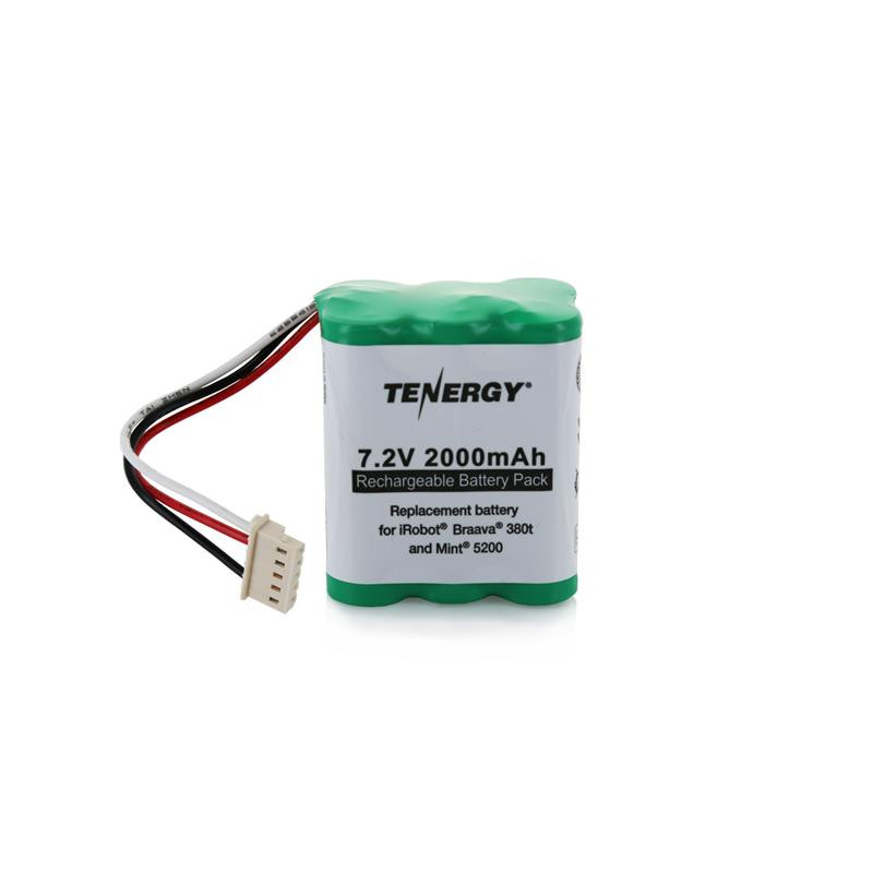 Tenergy 7.2V 2000mAh Replacement Battery for iRobot Braava 380t & Mint 5200