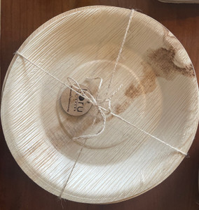 10" Compostable Round Palm Leaf Plate - Set of 25 10" Compostable Round Palm Leaf Plate - Set of 25