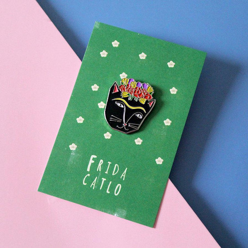 Frida Catlo Enamel Pin