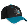 Men's San Jose Sharks Fanatics Branded Black/Teal 2022 NHL Draft Authentic Pro Flex Hat