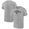 San Jose Sharks Authentic Pro Prime Short Sleeve Tee - Gray