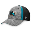 San Jose Sharks Fanatics Men's Crest Defender Flex Hat - Charcoal