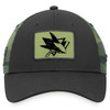 San Jose Sharks Men's Fanatics AP Military Adjustable Hat