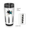 San Jose Sharks White Travel Mug w/ Grip