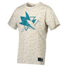 Men's San Jose Sharks Sport Design Sweden Crest Logo Wavy Tee