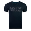 Men's San Jose Sharks Sport Design Sweden Blackout Wordmark Tee