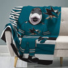 San Jose Sharks Sharkie Raschel Throw