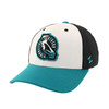 San Jose Sharks Zephyr Cali Fin White/Teal Flexible Hat