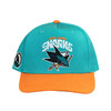 San Jose Sharks Sport Design Sweden Crest Wave Curve Bill Snap Hat