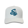 San Jose Sharks x Resid3ncy - White with Teal Script Adjustable Hat