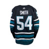 Game Worn San Jose Sharks 2024 Givani Smith #54 3rd Cali Fin Jersey