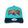 San Jose Sharks Mitchell & Ness Boom Text Pro Hat