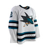 Game Worn San Jose Sharks 23-24' Ryan Carpenter #22 White/Away Jersey