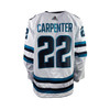 Game Worn San Jose Sharks 23-24' Ryan Carpenter #22 White/Away Jersey