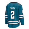 San Jose Sharks Fanatics Evolve Home Breakaway Jersey - Will Smith #2