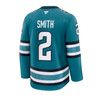 San Jose Sharks Fanatics Smith #2 Home Premium Jersey