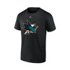 San Jose Sharks Fanatics #71 Macklin Celebrini N&N Black Tee