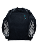 San Jose Sharks x Warren Lotas Sharks Black Long Sleeve Tee - Front