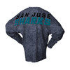 Women's San Jose Sharks Mineral Washed Spirit Jersey Crewneck