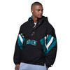 San Jose Sharks Starter Heritage Nylon Quarter Zip Jacket