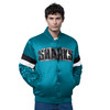 San Jose Sharks Starter Shark Bite Heritage Poly Jacket
