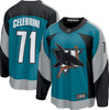 San Jose Sharks Fanatics Premium Heritage 2.0 Jersey - Macklin Celebrini #71