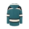 San Jose Sharks 47 Brand Heritage Teal Lace Hoodie