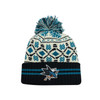 San Jose Sharks Sport Design Sweden Crest White Winter CPK Beanie San Jose Sharks Sport Design Sweden Crest White Winter CPK Beanie