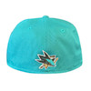 San Jose Sharks New Era 5950 2025 Los Tiburones Sugarskull Fitted Teal Hat