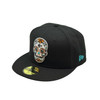 San Jose Sharks New Era 5950 2025 Los Tiburones Sugar Skull Fitted Black Hat