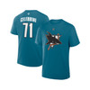 San Jose Sharks Fanatics #71 Macklin Celebrini Heritage N&N Tee