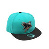 San Jose Sharks New Era 950 Aqua Heritage Snap Hat