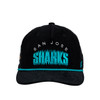 San Jose Sharks Capx Throwback Corduroy Snap Hat
