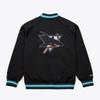 San Jose Sharks Mitchell & Ness Double Clutch Lightweight Satin Raglan Full-Snap Jacket