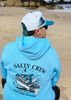 San Jose Sharks Salty Crew Crazy Shark Boat Hoodie