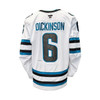 Sam Dickinson #6 Game Worn Away Authentic Pro Jersey