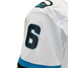Sam Dickinson #6 Game Worn Away Authentic Pro Jersey