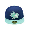 San Jose Sharks New Era 5950 Breezeberry Primary Logo Fitted Hat