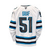 Collin Graf #51 Game Worn Away Authentic Pro Jersey