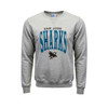 San Jose Sharks Russell Athletic Shark Retro Team Grey Crewneck