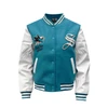 Women's San Jose Sharks The Wild Collective Pearl Varsity Jacket