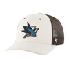 San Jose Sharks Carhartt 47 Off-White Trucker Hat