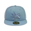 San Jose Sharks New Era 5950 Deep Blue Crest Fitted Hat
