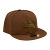 San Jose Sharks New Era 5950 Embossed Mocha Fitted Hat