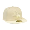 San Jose Sharks New Era 5950 Embossed Bone Fitted Hat
