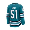 San Jose Sharks Fanatics Graf #51 Home Premium Jersey